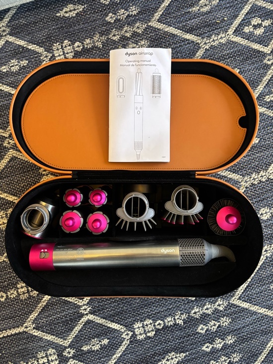 Dyson Other - Dyson Airwrap Styler Set in Pink and Silver with Travel Case